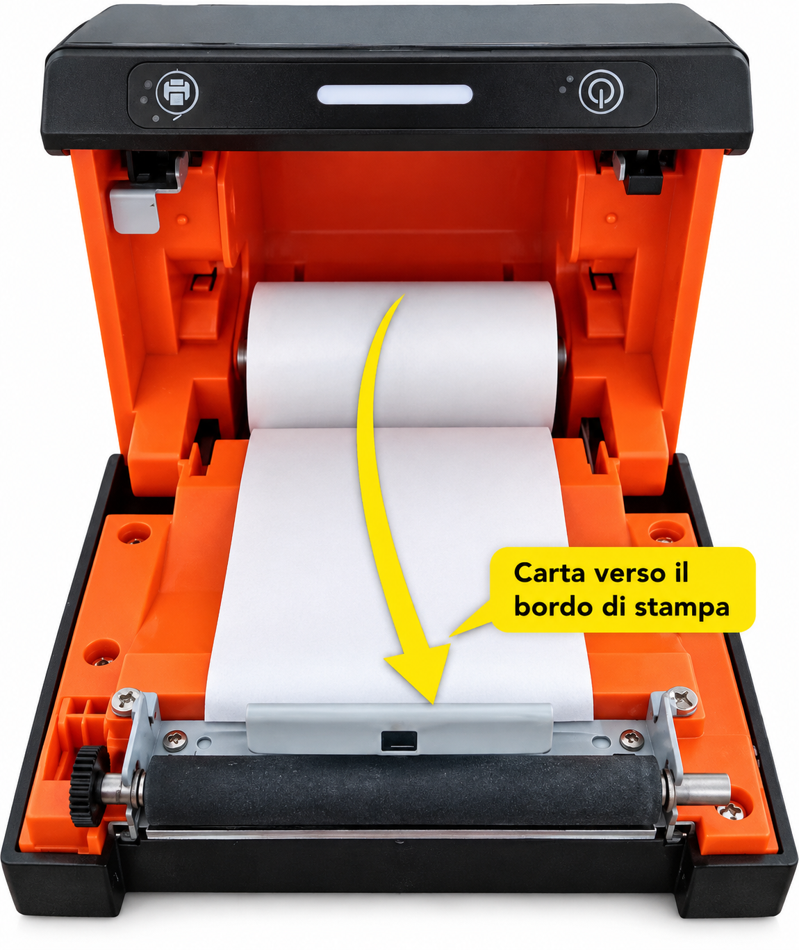 Posizione corretta del rotolo di carta nella stampante HS-KH80